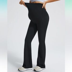 Joyspels Maternity Leggings Flare Over the Belly Long Lounge Pregnancy Medium